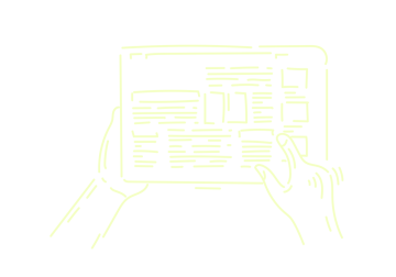 Ilustrace čtečka článků