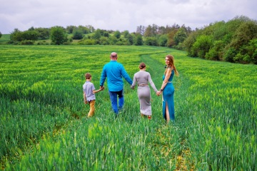 Zuzana Žatečková s rodinou