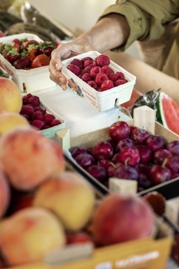 Maliny v obalech z Huhtamaki