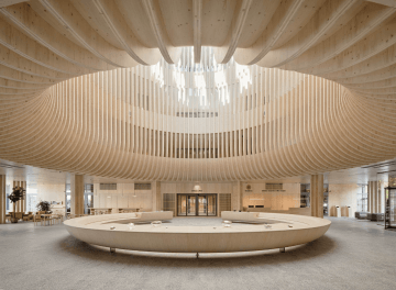 Realizace z materiálu křížem lepených dřevěných panelů